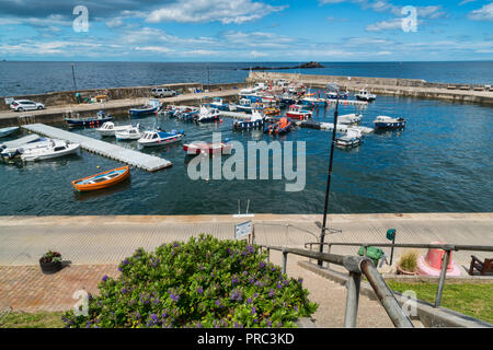 Port de Gardenstown, Moray, Aberdeenshire, Scotland, UK région des Highlands Banque D'Images