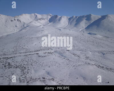 Dempster, Yukon et Territoires du Nord-Ouest), Territoires du Nord-Ouest, Canada, Panorama aérien, Brian Martin RMSF Banque D'Images