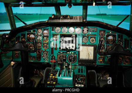 Cabine de l'avion Banque D'Images