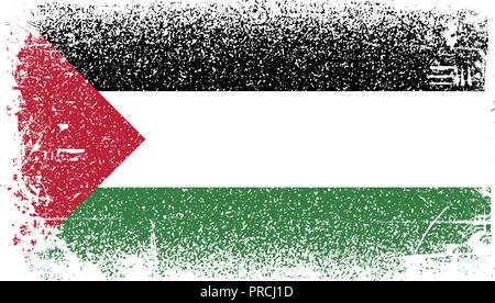 La palestine Grunge flag Illustration de Vecteur