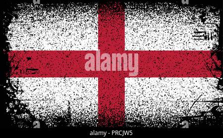 Vector Grunge flag Angleterre Illustration de Vecteur