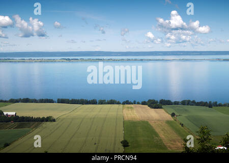 Une vue imprenable de la Brahehus au lac Gränna, Suède. Banque D'Images