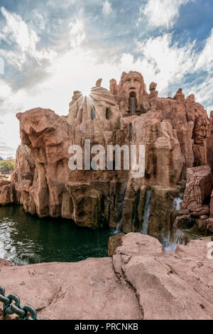 Orlando, Floride, USA - DEC 2017 : Poseidon's fury à Islands of Adventure, Universal Studios Banque D'Images