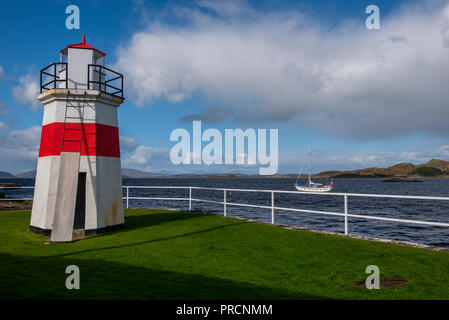 Balise de navigation à Crinan à Argyll en Écosse Banque D'Images