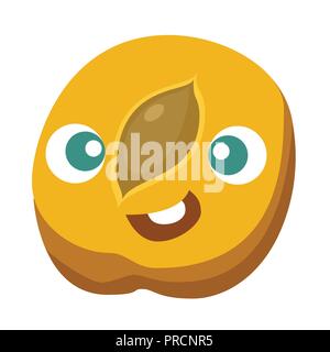 Peach personnage vector illustration Illustration de Vecteur