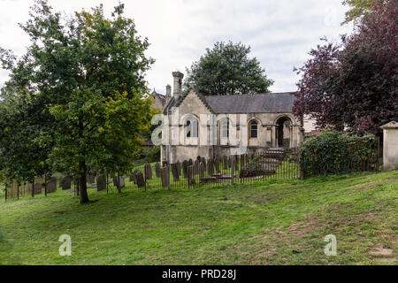 Chapelle du cimetière et du cimetière de St Swithins, porte de Walcot, Bath, Angleterre, Royaume-Uni Banque D'Images