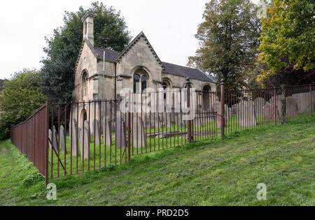 Chapelle du cimetière et du cimetière de St Swithins, porte de Walcot, Bath, Angleterre, Royaume-Uni Banque D'Images