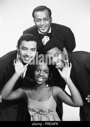 GLADYS KNIGHT et les pépins de photo Promotion SOCIÉTÉ R&B Group à propos de 1966 Banque D'Images