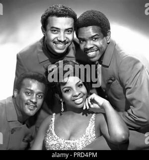 GLADYS KNIGHT et les pépins de photo Promotion SOCIÉTÉ R&B Group à propos de 1966 Banque D'Images