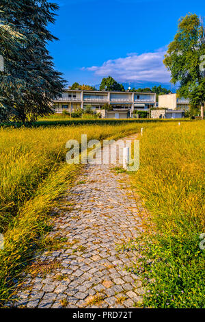 Italie Piémont Italie Ivrea Musée ouvert Olivetti maisons pour des familles Banque D'Images