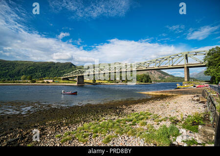 Connel Bridge, les chutes de Lara, Le Loch Etive, Argyll and Bute, Ecosse UK Banque D'Images