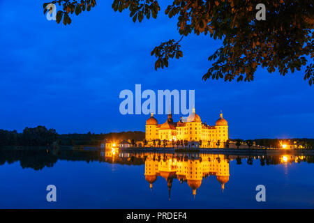 L'Europe, l'Allemagne, la Saxe, Château de Moritzburg Banque D'Images