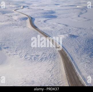 Tuktoyaktuk, Tuk, T.N.-O., Territoires du Nord-Ouest, Canada, Panorama aérien, Brian Martin RMSF Banque D'Images