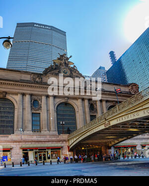 La ville de New York, USA - 12 juin 2017 : Grand Central Terminal à Pershing Square, New York Banque D'Images