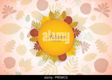 Les feuilles d'automne floral background, vecteur, illustration eps Illustration de Vecteur