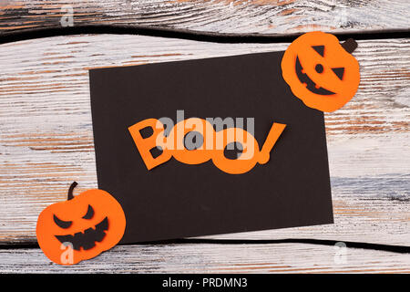 Halloween de papier découpé. Banque D'Images