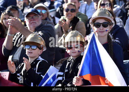 Pardubice, République tchèque. Sep 30, 2018. Le 70 Casque d'or international speedway course a eu lieu dans la région de Pardubice en Bohême de l'Est, la République tchèque, le dimanche, 30 Septembre, 2018. Photo : CTK Josef Vostarek/Photo/Alamy Live News Banque D'Images