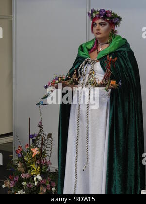 Londres, Royaume-Uni. 1 octobre 2018. Concours 2018 Nailympia Beauty Show à l'Olympia, Londres, UK Crédit : Nastia M/Alamy Live News Banque D'Images