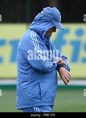 Sao Paulo, Brésil. 06Th Oct, 2018. TREINO N PALMEIRAS - l'entraîneur Felipão, de se Palmeiras, au cours de la formation, à l'Académie de football. (Photo : Cesar Greco/Fotoarena) Crédit : Foto Arena LTDA/Alamy Live News Banque D'Images