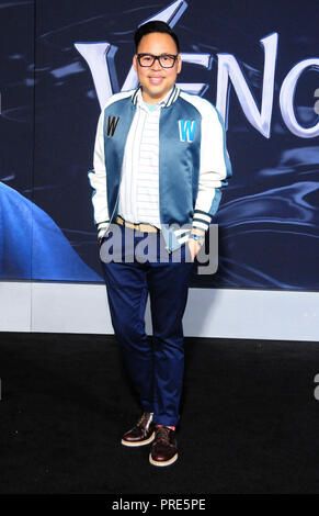 WESTWOOD, CA - 01 OCTOBRE : l'Acteur Nico Santos assiste à la première mondiale de Columbia Pictures' 'Venom' au Regency Village Theatre Le 1 octobre 2018 à Westwood, en Californie. Photo de Barry King/Alamy Live News Banque D'Images