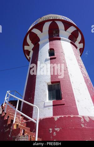 À angle faible, Close-Up View de Hornby Lighthouse, Sydney, Australie Banque D'Images