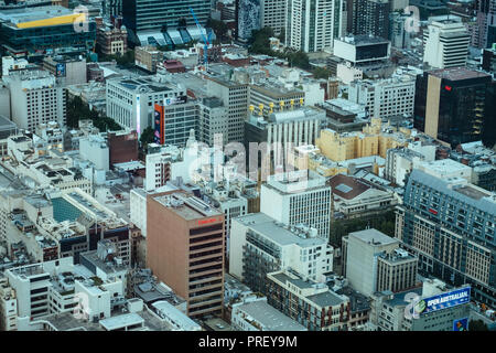 Quartier Central des Affaires de Melbourne comme vu du dessus de l'Eureka Tower, de l'Australie Banque D'Images