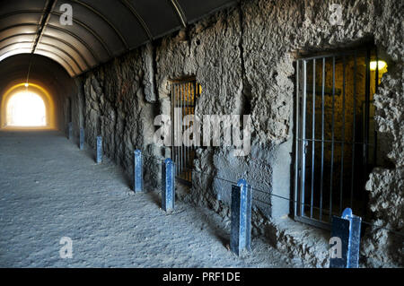 Le Tunnel de Whaler's Round House Prison a été le premier bâtiment construit dans la colonie de la rivière Swan à Fremantle, ville portuaire à Perth, Australie Banque D'Images