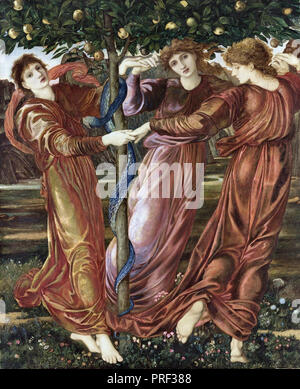 Burne-Jones Edward Coley - le Jardin des Hespérides 2 Banque D'Images