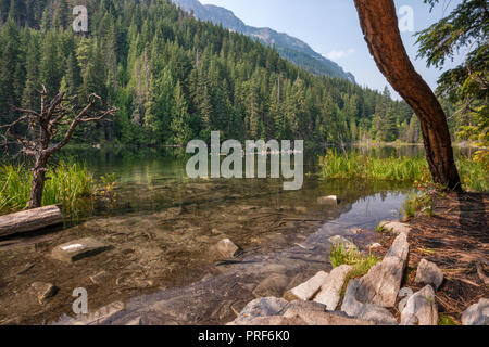 Hidden Lake, près de Lake Wenatchee Wenatchee National Forest, Cascades, Central Washington State, USA Banque D'Images