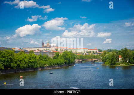 River à Prague Banque D'Images