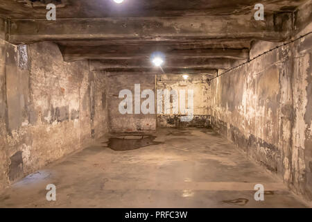 Chambre à gaz I, situé dans le domaine de l'Auschwitz I. C'est la seule encore debout. Les camps de concentration nazis et les camps d'extermination construit et Banque D'Images