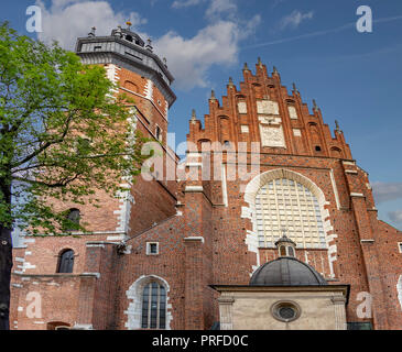 Corpus Christi Basilique dans le quartier juif de Cracovie, Pologne Banque D'Images