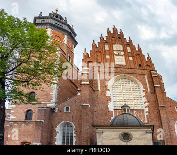 Corpus Christi Basilique dans le quartier juif de Cracovie, Pologne Banque D'Images