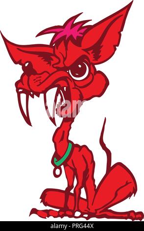 Le mal. rat personnage animal. Vector Illustration. Illustration de Vecteur