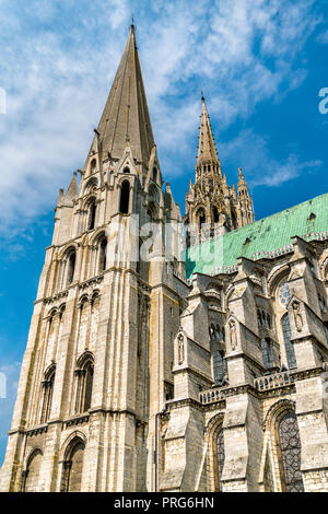 Cathédrale de Notre Dame de Chartres en France Banque D'Images