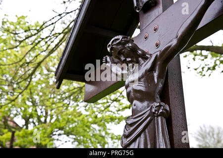 Crucifix au sanctuaire catholique de Notre Dame, Walsingham, Norfolk Banque D'Images