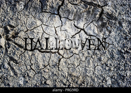 Pour l'halloween de texture des sols arides gris Banque D'Images