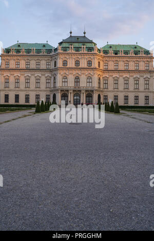 Schloss Belvedere est un ensemble de palais de style baroque situé à Vienne. Le palais fut construit en 1723 et a été conçu par Johann Lukas von Hildebrandt comprend : Atmosphère Où : Vienne, Autriche Quand : 01 Sep 2018 Crédit : Oscar Gonzalez/WENN.com Banque D'Images