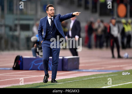 Rome, Italie. 2 octobre 2018. Au cours de la phase de groupes de la Ligue des Champions match entre les Roms et le FC Viktoria Plzen au Stadio Olimpico, Rome, Italie, le 2 octobre 2018. Photo par Giuseppe maffia. Usage éditorial uniquement, licence requise pour un usage commercial. Aucune utilisation de pari, de jeux ou d'un seul club/ligue/dvd publications. Credit : Giuseppe Maffia/Alamy Live News Banque D'Images