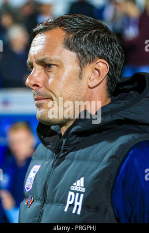 Ipswich, Suffolk, UK. 2 octobre, 2018. 2 octobre 2018, Portman Road, Ipswich, Angleterre ; Sky Bet Championship Ipswich Town v Middlesbrough ; Paul Hurst manager d'Ipswich Crédit : Georgie Kerr/Nouvelles Images, la Ligue de Football anglaise images sont soumis à licence DataCo Crédit : News Images /Alamy Live News Banque D'Images