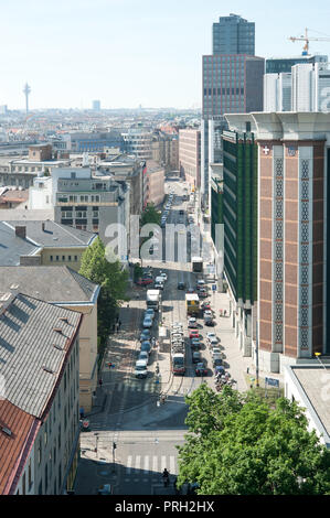 Wien, Blick in die Hintere Zollamtstraße Banque D'Images