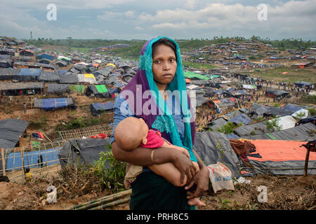 Réfugiés Rohingya Banque D'Images