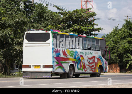 Chiang Mai, Thaïlande - 7 septembre 2018 : Voyage d'Bus. Photo road dans le centre de Chiang Mai, Thaïlande. Banque D'Images