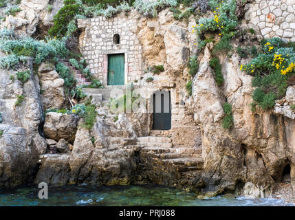 Rocher des portes dans la pile au port, Dubrovnik, Croatie, Europe Banque D'Images