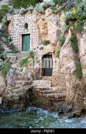 Rocher des portes dans la pile au port, Dubrovnik, Croatie, Europe Banque D'Images