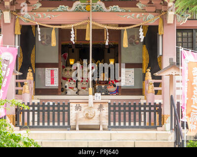 Tokyo Japon. Le 10 septembre 2018. Vue de l'Imado Jinja (temple) à Asakusa, Tokyo. Banque D'Images