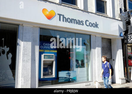 Thomas Cook shop à Islington, au nord de Londres, UK Banque D'Images