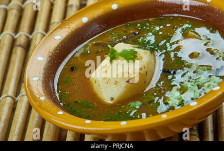 Aloo kurma - Pommes de terre indienne, pour faire rapide type d'Andhra, Curry de pommes de terre Banque D'Images