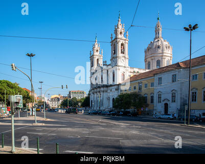 Lisbonne Portugal. Le 30 septembre 2018. Voir l'église de l'Estrela à Lisbonne. Banque D'Images