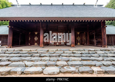 MATSUYAMA, JAPON - 25 juin 2017 : Shinonome culte à Matsuyama Castle. Banque D'Images